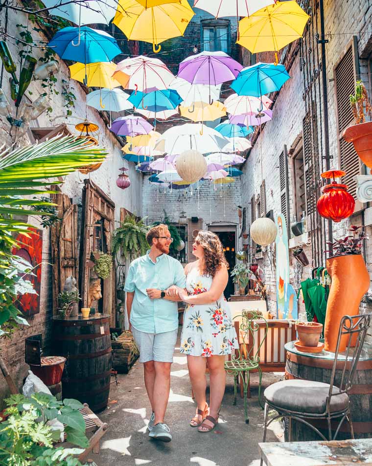 Lia and Jeremy Garcia, co-founders of Old Fashioned Express and Louisville food tours, in NuLu, Louisville Kentucky.