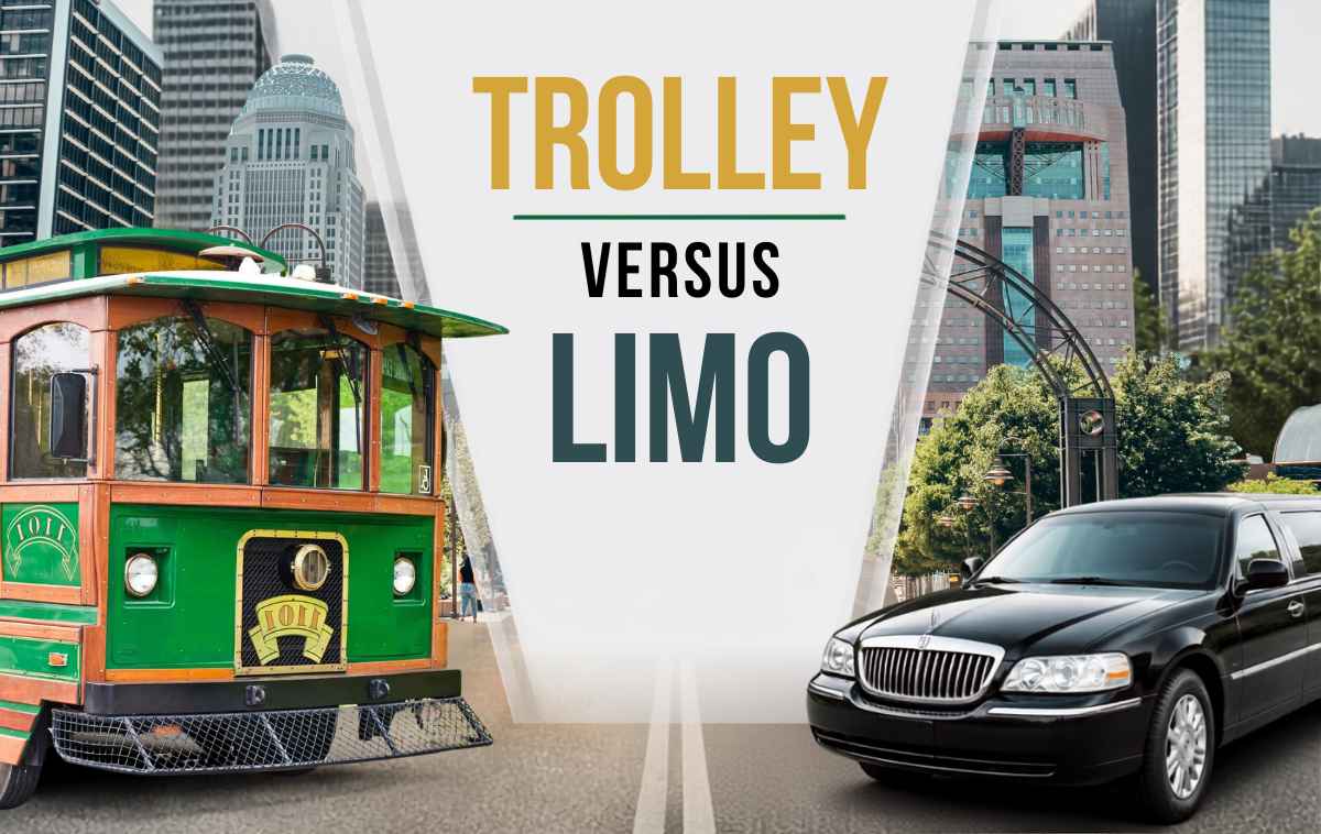 Trolley Vs Limousine comparison in Louisville, Kentucky
